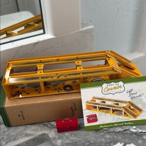 Hallmark Kiddie Car Corner Collection Lift with Red Toolbox